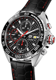 Buy Shop Tag Heuer Formula 1 Mario Kart Chronograph Black Dial Black Leather Strap Watch for Men - CAZ201E.FC6517 USA Online