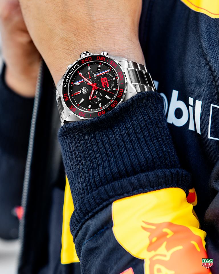 Buy Shop Tag Heuer Formula 1 Max Verstappen Limited Edition Grey Dial Two Tone Steel Strap Watch for Gents - CAZ101U.BA0843 USA Online