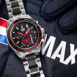 Buy Shop Tag Heuer Formula 1 Max Verstappen Limited Edition Grey Dial Two Tone Steel Strap Watch for Gents - CAZ101U.BA0843 USA Online