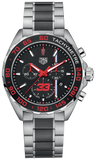 Buy Shop Tag Heuer Formula 1 Max Verstappen Limited Edition Grey Dial Two Tone Steel Strap Watch for Gents - CAZ101U.BA0843 USA Online