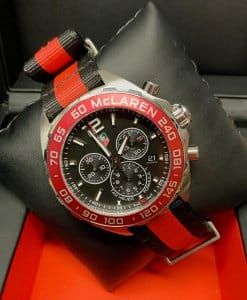 Buy Shop Tag Heuer Formula 1 McLaren Limited Edition Chronograph Black Dial Two Tone NATO Strap Watch for Men - CAZ1112.FC8188 USA Online