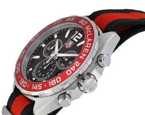 Buy Shop Tag Heuer Formula 1 McLaren Limited Edition Chronograph Black Dial Two Tone NATO Strap Watch for Men - CAZ1112.FC8188 USA Online