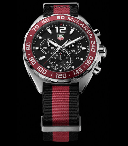 Buy Shop Tag Heuer Formula 1 McLaren Limited Edition Chronograph Black Dial Two Tone NATO Strap Watch for Men - CAZ1112.FC8188 USA Online