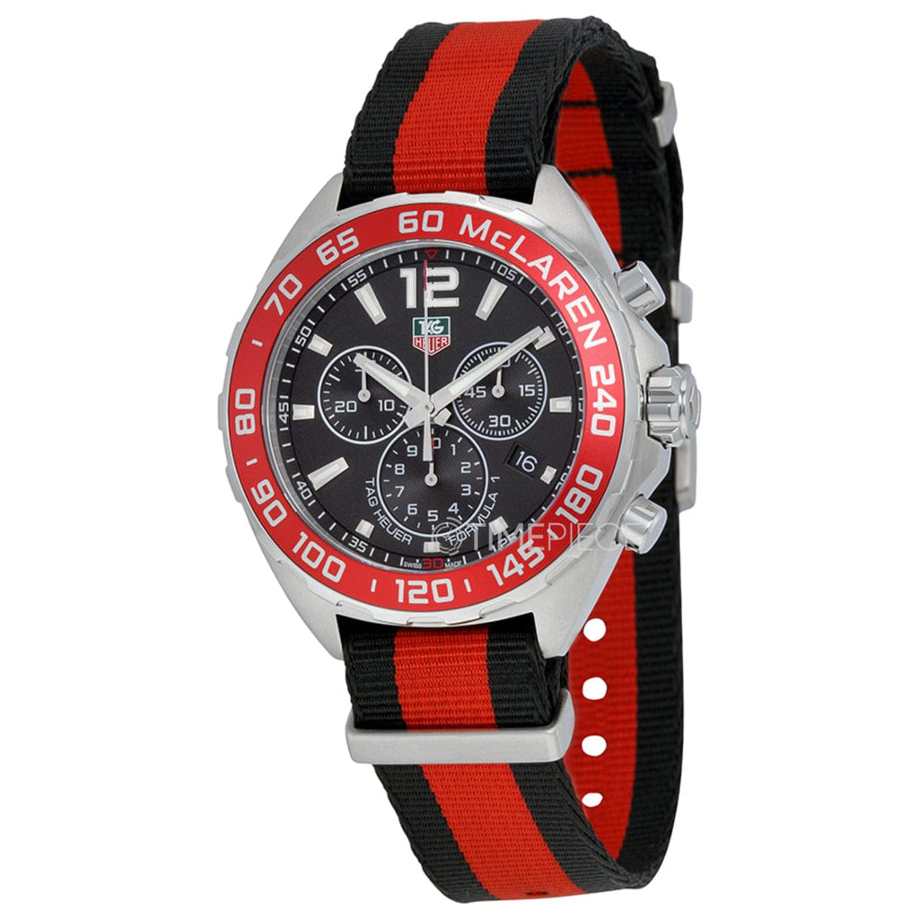 Buy Shop Tag Heuer Formula 1 McLaren Limited Edition Chronograph Black Dial Two Tone NATO Strap Watch for Men - CAZ1112.FC8188 USA Online