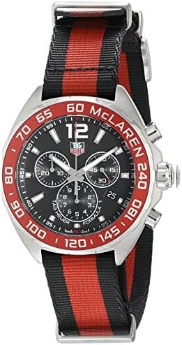 Buy Shop Tag Heuer Formula 1 McLaren Limited Edition Chronograph Black Dial Two Tone NATO Strap Watch for Men - CAZ1112.FC8188 USA Online