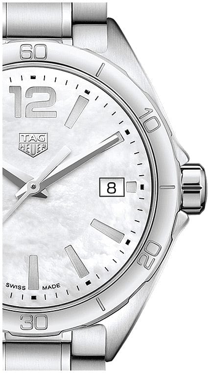 Buy Shop Tag Heuer Formula 1 Mother of Pearl White Dial Silver Steel Strap Watch for Women - WBJ1318.BA0666 USA Online