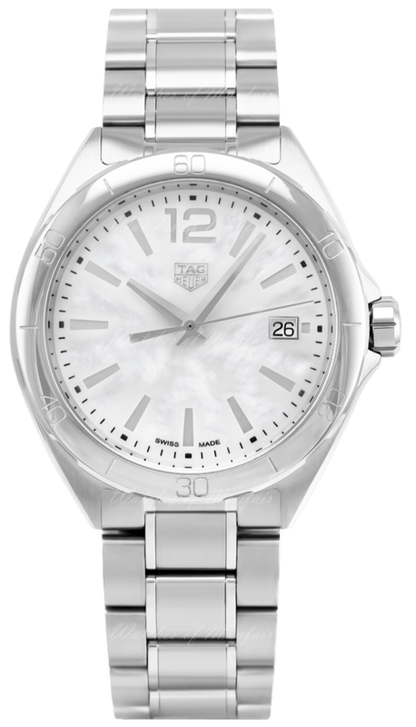 Buy Shop Tag Heuer Formula 1 Mother of Pearl White Dial Silver Steel Strap Watch for Women - WBJ1318.BA0666 USA Online