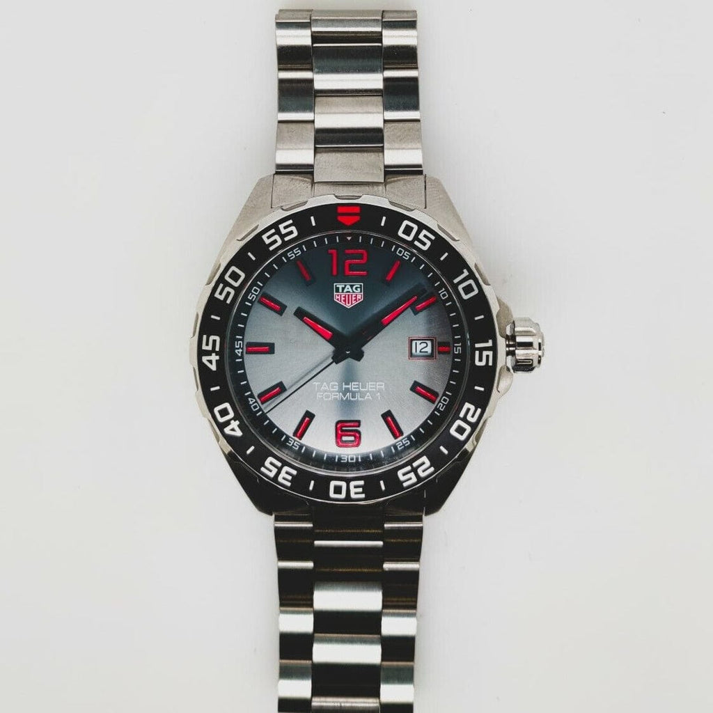 Buy Shop Tag Heuer Formula 1 Quartz Anthracite Dial Silver Steel Strap Watch for Men - WAZ1018.BA0842 USA Online