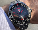 Buy Shop Tag Heuer Formula 1 Quartz Anthracite Dial Silver Steel Strap Watch for Men - WAZ1018.BA0842 USA Online