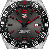 Buy Shop Tag Heuer Formula 1 Quartz Anthracite Dial Silver Steel Strap Watch for Men - WAZ1018.BA0842 USA Online