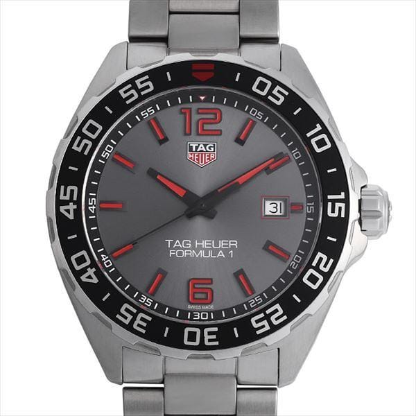 Buy Shop Tag Heuer Formula 1 Quartz Anthracite Dial Silver Steel Strap Watch for Men - WAZ1018.BA0842 USA Online
