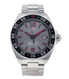 Buy Shop Tag Heuer Formula 1 Quartz Anthracite Dial Silver Steel Strap Watch for Men - WAZ1018.BA0842 USA Online