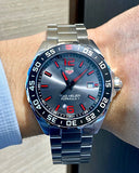 Tag Heuer Formula 1 Quartz Anthracite Dial Silver Steel Strap Watch for Men - WAZ1018.BA0842
