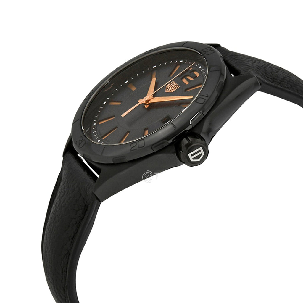 Buy Shop Tag Heuer Formula 1 Quartz Black Dial Black Leather Strap Watch for Women - WBJ1314.FC8230 USA Online