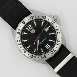 Buy Shop Tag Heuer Formula 1 Quartz Black Dial Black NATO Strap Watch for Men - WAZ1015.FC8198 USA Online