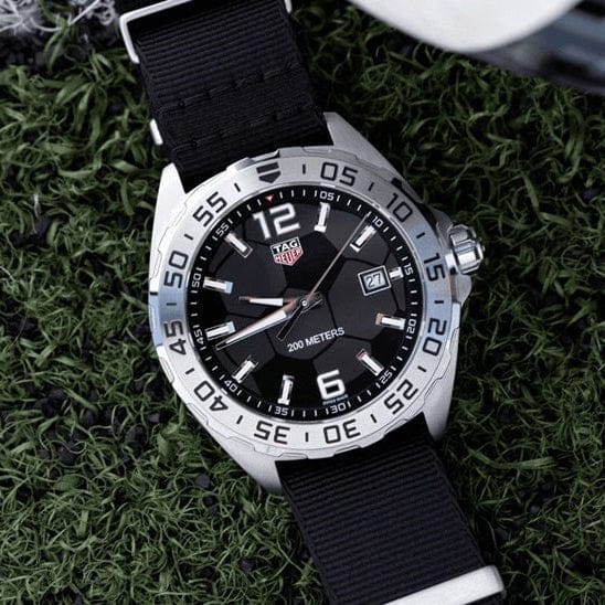 Buy Shop Tag Heuer Formula 1 Quartz Black Dial Black NATO Strap Watch for Men - WAZ1015.FC8198 USA Online