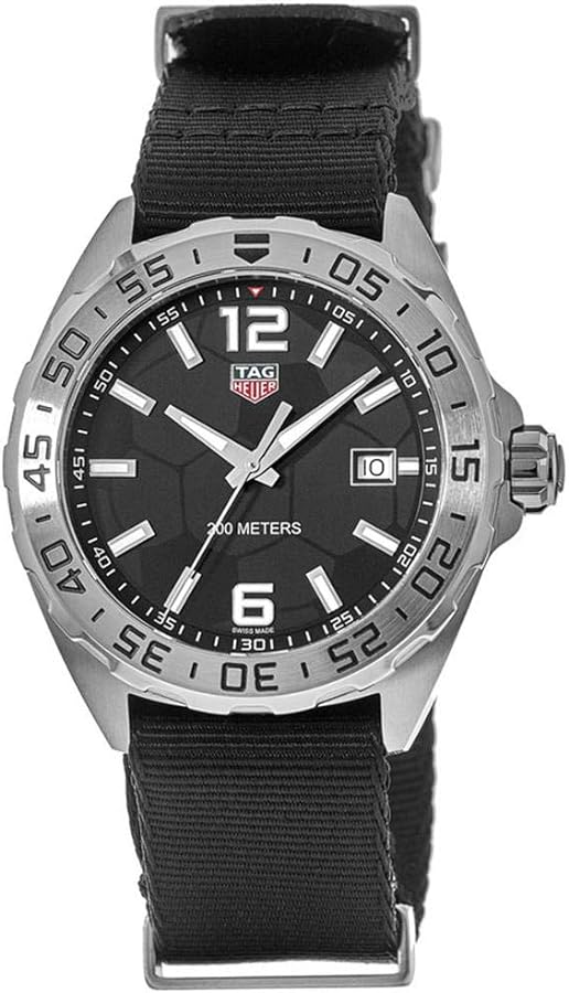 Buy Shop Tag Heuer Formula 1 Quartz Black Dial Black NATO Strap Watch for Men - WAZ1015.FC8198 USA Online