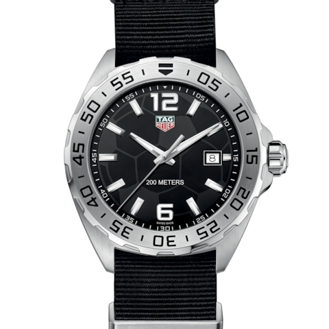 Buy Shop Tag Heuer Formula 1 Quartz Black Dial Black NATO Strap Watch for Men - WAZ1015.FC8198 USA Online