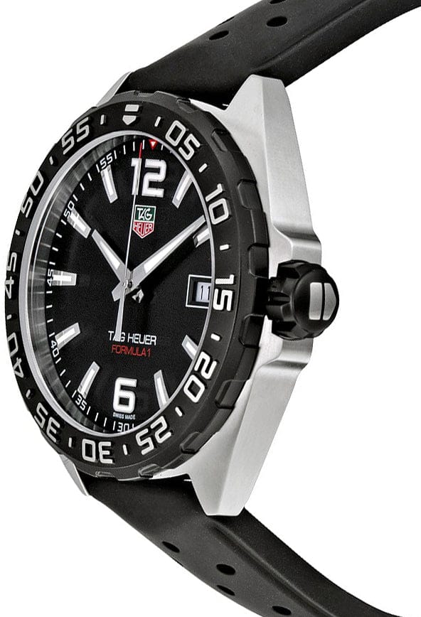 Buy Shop Tag Heuer Formula 1 Quartz Black Dial Black Rubber Strap Watch for Men - WAZ1110.FT8023 USA Online