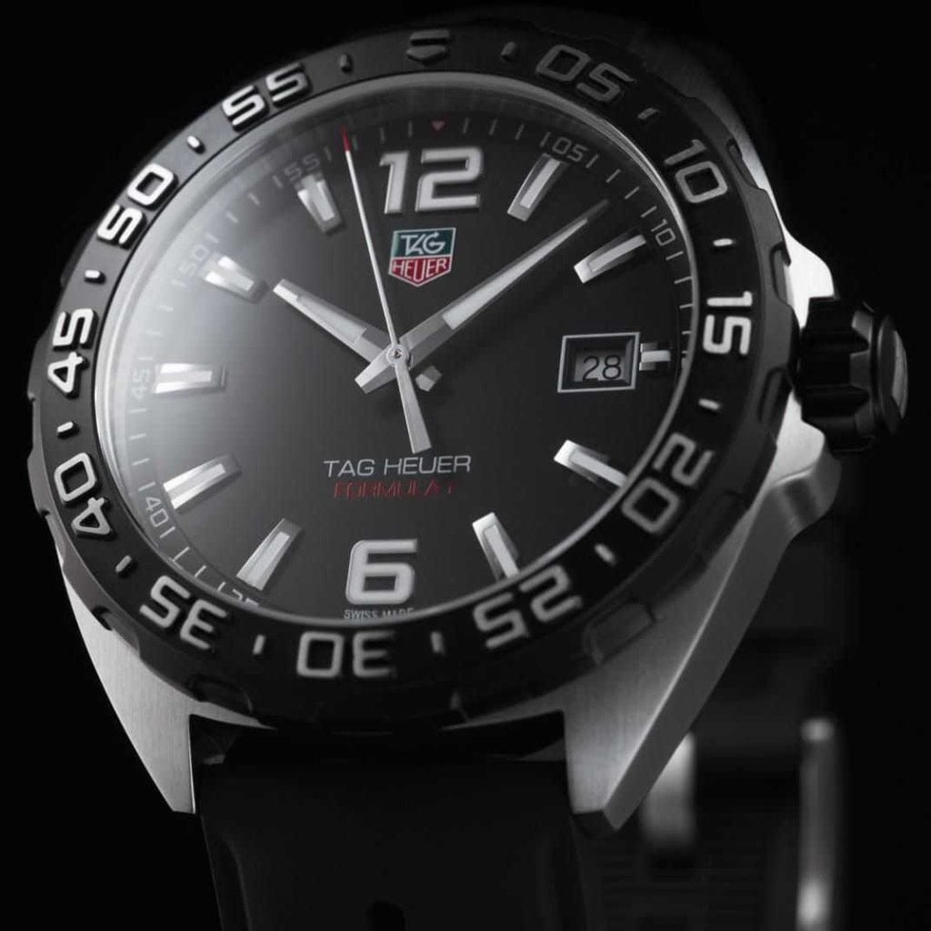Buy Shop Tag Heuer Formula 1 Quartz Black Dial Black Rubber Strap Watch for Men - WAZ1110.FT8023 USA Online