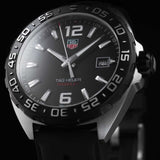 Buy Shop Tag Heuer Formula 1 Quartz Black Dial Black Rubber Strap Watch for Men - WAZ1110.FT8023 USA Online
