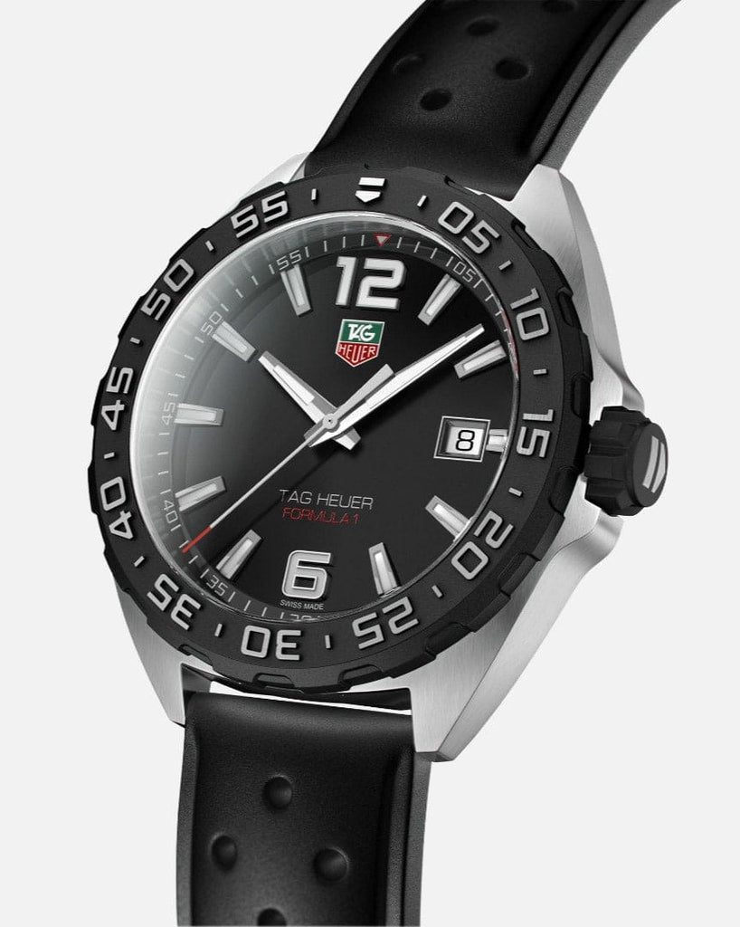 Buy Shop Tag Heuer Formula 1 Quartz Black Dial Black Rubber Strap Watch for Men - WAZ1110.FT8023 USA Online
