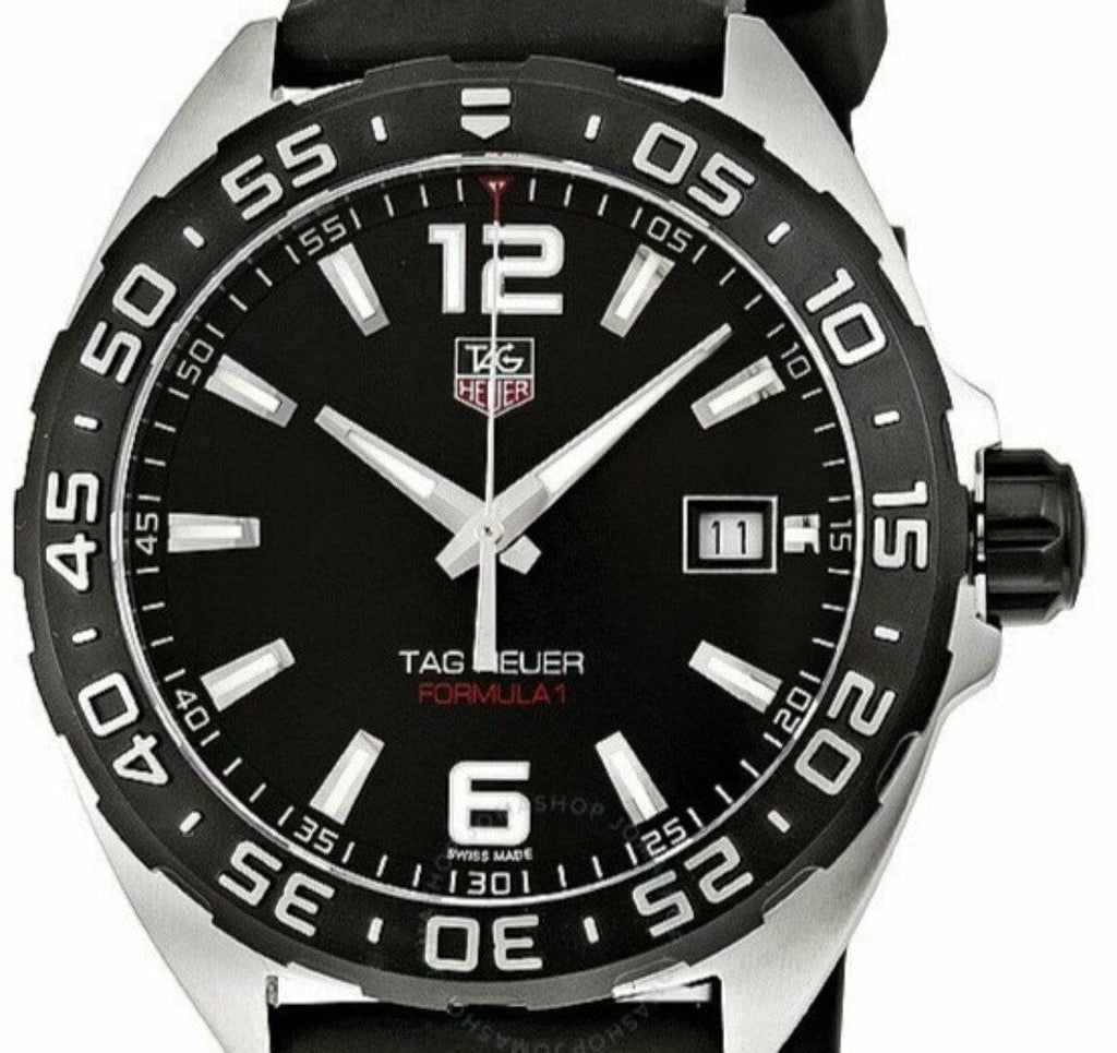 Buy Shop Tag Heuer Formula 1 Quartz Black Dial Black Rubber Strap Watch for Men - WAZ1110.FT8023 USA Online