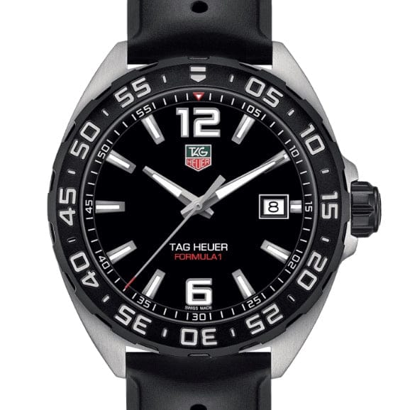 Buy Shop Tag Heuer Formula 1 Quartz Black Dial Black Rubber Strap Watch for Men - WAZ1110.FT8023 USA Online