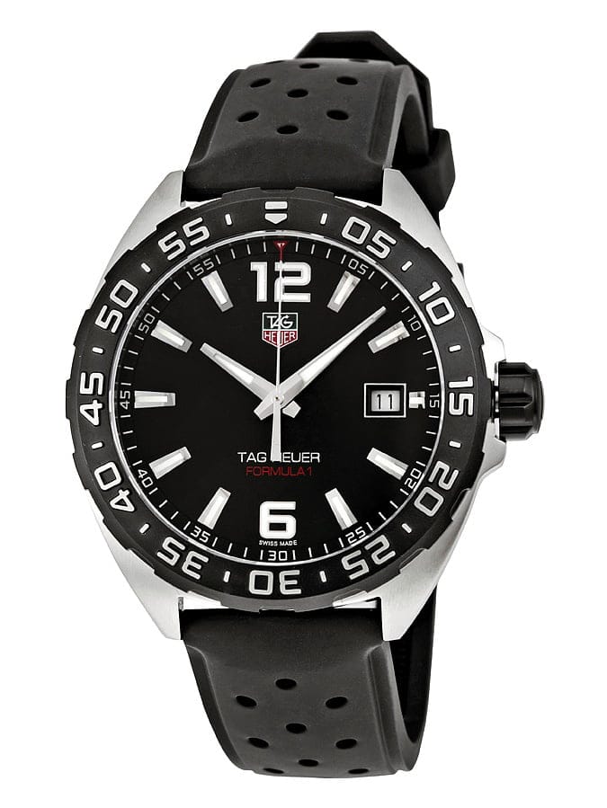 Buy Shop Tag Heuer Formula 1 Quartz Black Dial Black Rubber Strap Watch for Men - WAZ1110.FT8023 USA Online