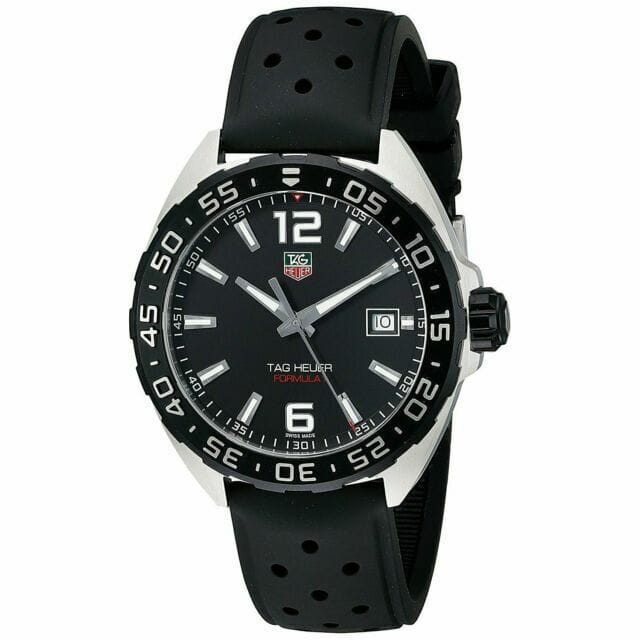Buy Shop Tag Heuer Formula 1 Quartz Black Dial Black Rubber Strap Watch for Men - WAZ1110.FT8023 USA Online