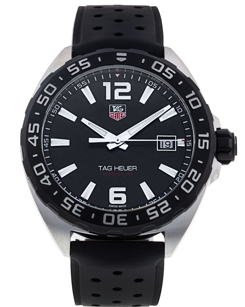 Buy Shop Tag Heuer Formula 1 Quartz Black Dial Black Rubber Strap Watch for Men - WAZ1110.FT8023 USA Online