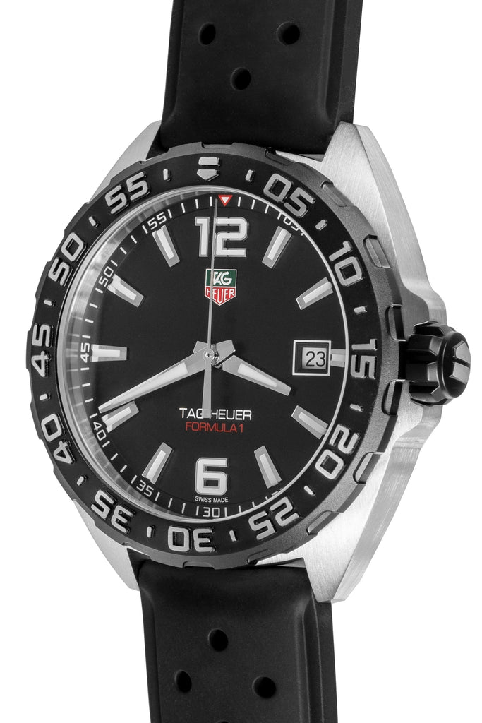 Buy Shop Tag Heuer Formula 1 Quartz Black Dial Black Rubber Strap Watch for Men - WAZ1110.FT8023 USA Online
