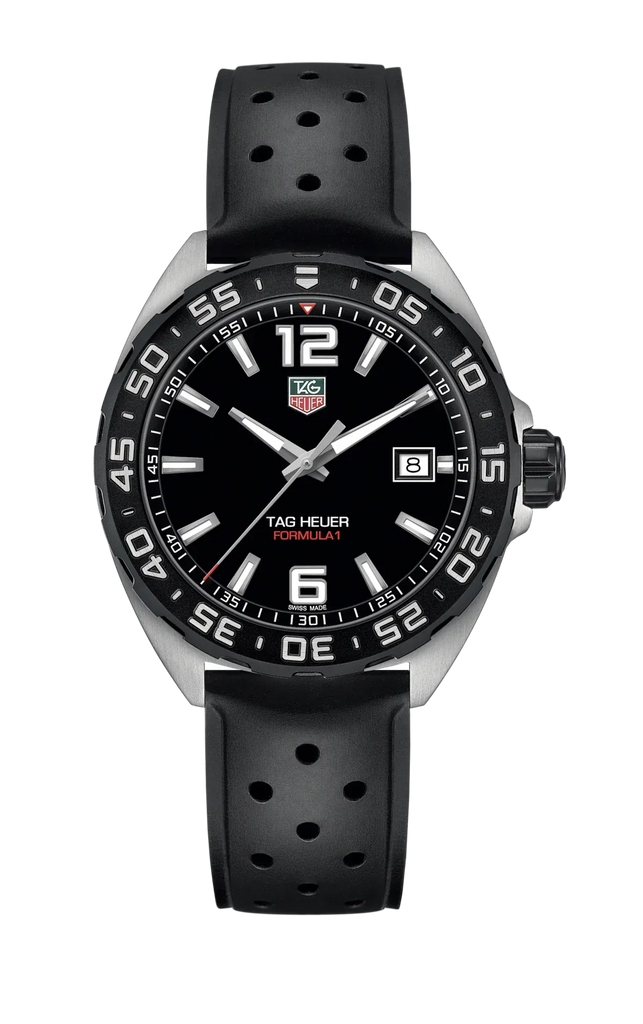 Buy Shop Tag Heuer Formula 1 Quartz Black Dial Black Rubber Strap Watch for Men - WAZ1110.FT8023 USA Online