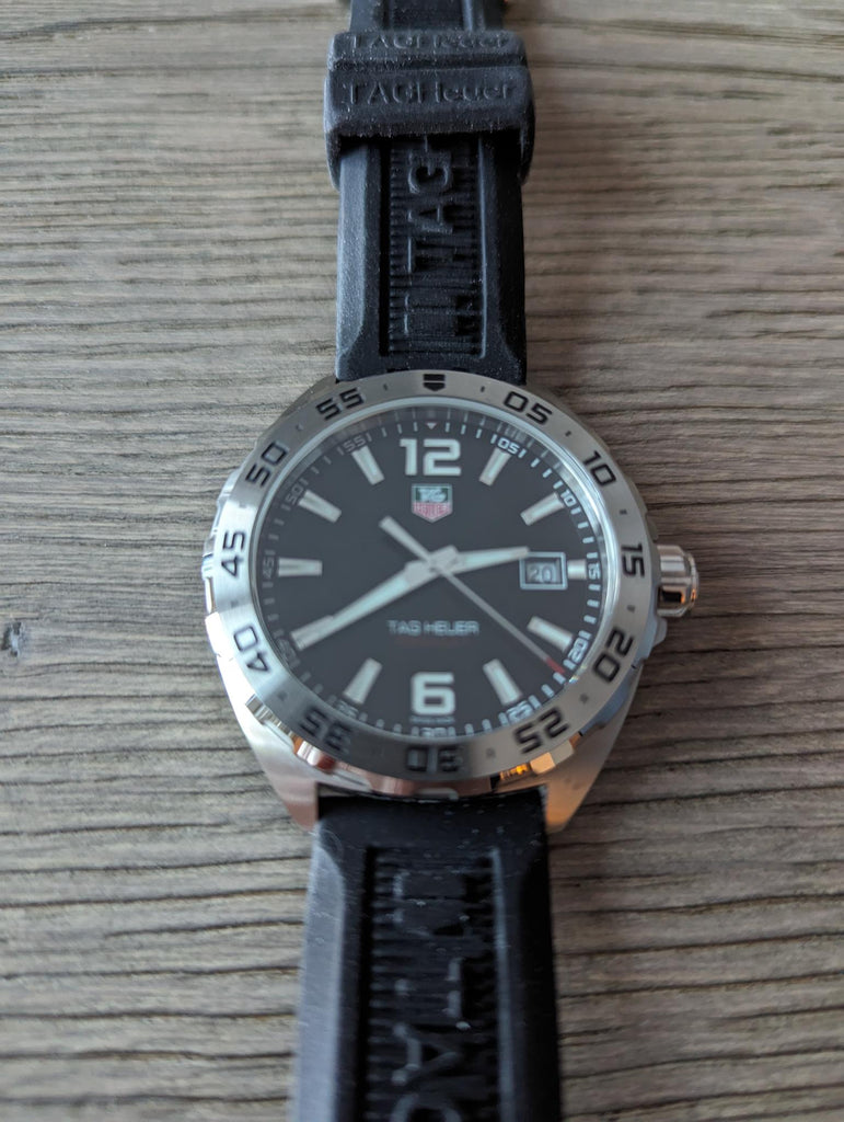 Buy Shop Tag Heuer Formula 1 Quartz Black Dial Black Rubber Strap Watch for Men - WAZ1112.FT8023 USA Online