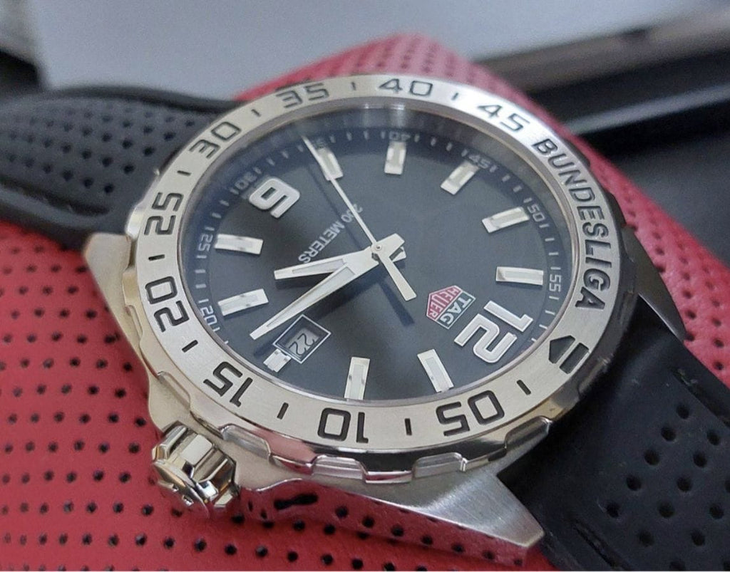 Buy Shop Tag Heuer Formula 1 Quartz Black Dial Black Rubber Strap Watch for Men - WAZ1112.FT8023 USA Online