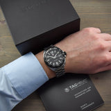 Buy Shop Tag Heuer Formula 1 Quartz Black Dial Silver Steel Strap Watch for Men - WAZ1110.BA0875 USA Online