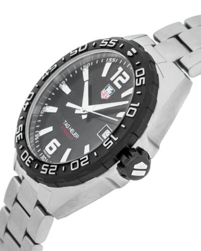 Buy Shop Tag Heuer Formula 1 Quartz Black Dial Silver Steel Strap Watch for Men - WAZ1110.BA0875 USA Online