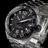 Buy Shop Tag Heuer Formula 1 Quartz Black Dial Silver Steel Strap Watch for Men - WAZ1110.BA0875 USA Online