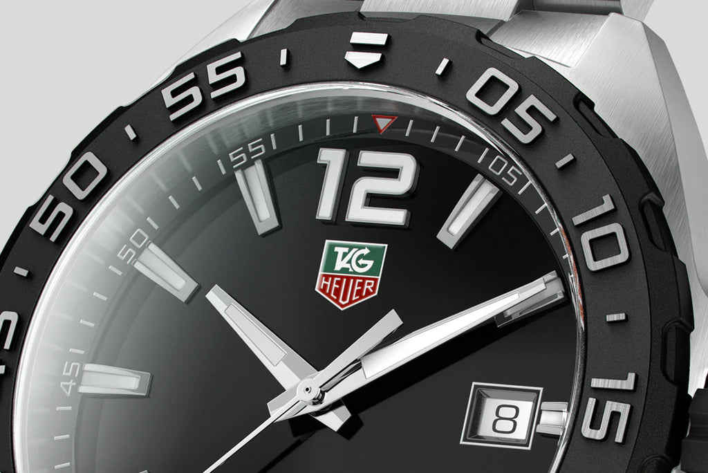 Buy Shop Tag Heuer Formula 1 Quartz Black Dial Silver Steel Strap Watch for Men - WAZ1110.BA0875 USA Online