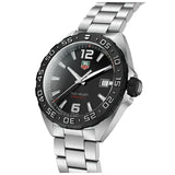 Buy Shop Tag Heuer Formula 1 Quartz Black Dial Silver Steel Strap Watch for Men - WAZ1110.BA0875 USA Online