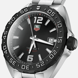 Buy Shop Tag Heuer Formula 1 Quartz Black Dial Silver Steel Strap Watch for Men - WAZ1110.BA0875 USA Online