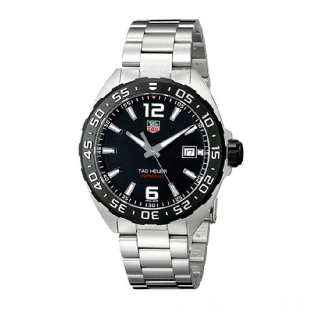 Buy Shop Tag Heuer Formula 1 Quartz Black Dial Silver Steel Strap Watch for Men - WAZ1110.BA0875 USA Online