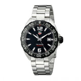 Buy Shop Tag Heuer Formula 1 Quartz Black Dial Silver Steel Strap Watch for Men - WAZ1110.BA0875 USA Online