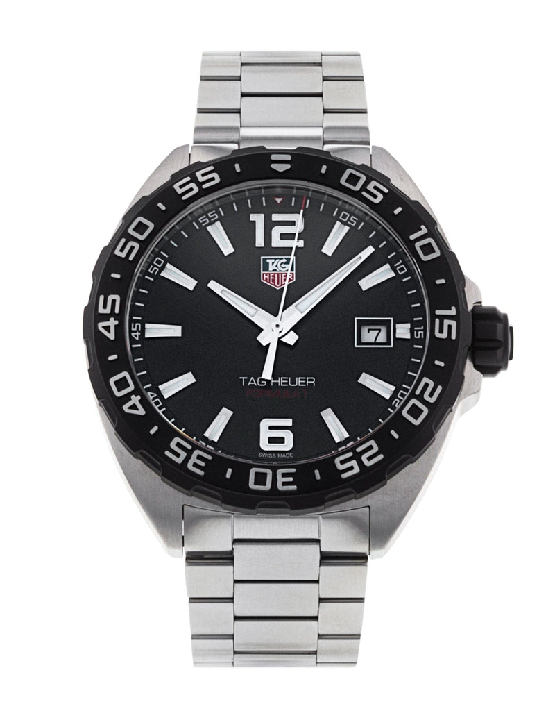 Buy Shop Tag Heuer Formula 1 Quartz Black Dial Silver Steel Strap Watch for Men - WAZ1110.BA0875 USA Online