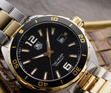 Buy Shop Tag Heuer Formula 1 Quartz Black Dial Two Tone Steel Strap Watch for Men - WAZ1121.BB0879 USA Online
