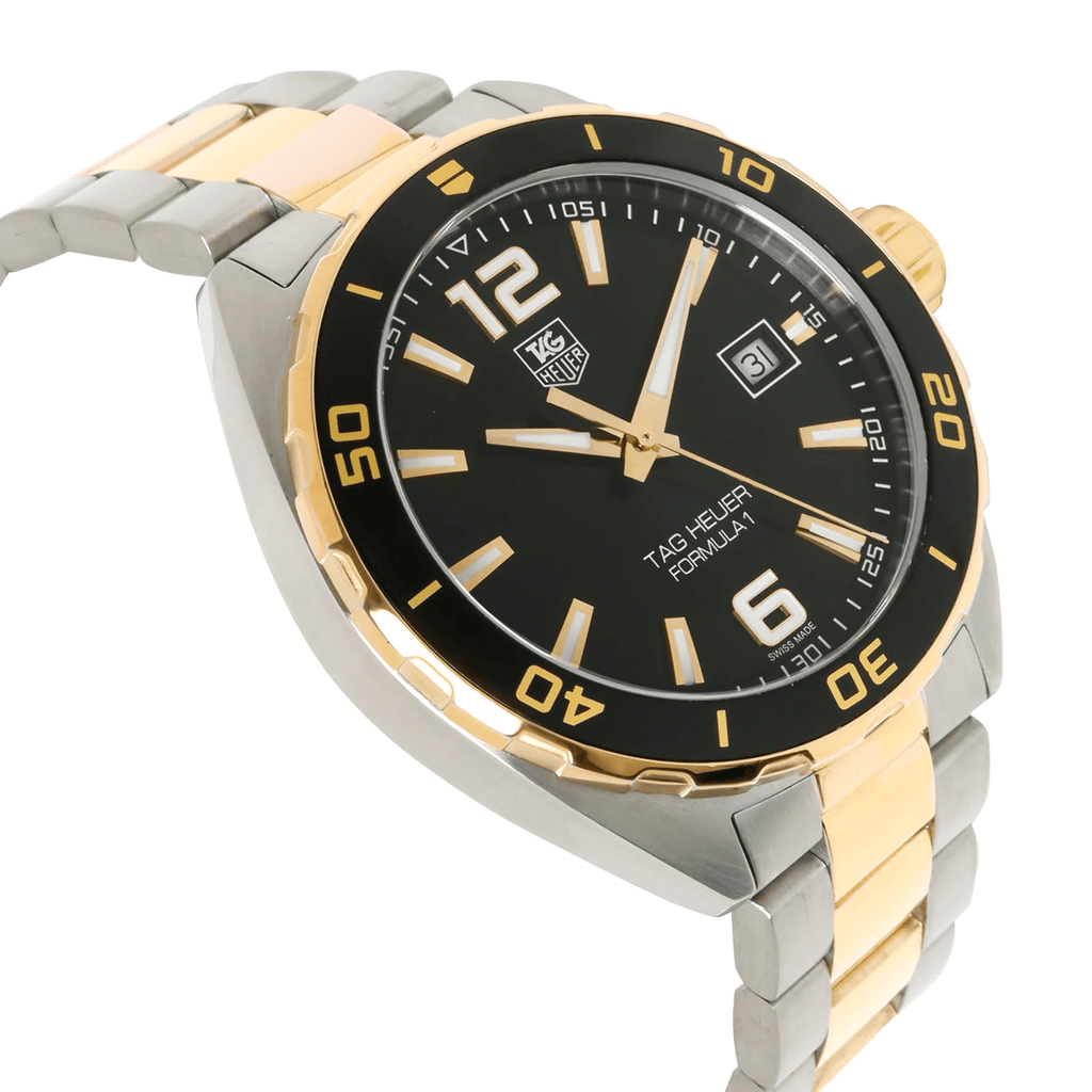 Buy Shop Tag Heuer Formula 1 Quartz Black Dial Two Tone Steel Strap Watch for Men - WAZ1121.BB0879 USA Online