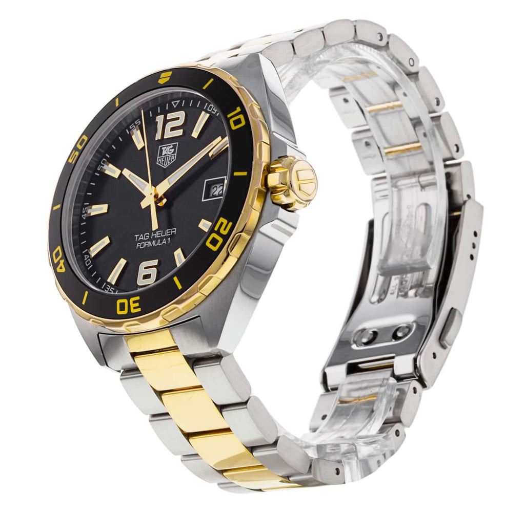 Buy Shop Tag Heuer Formula 1 Quartz Black Dial Two Tone Steel Strap Watch for Men - WAZ1121.BB0879 USA Online