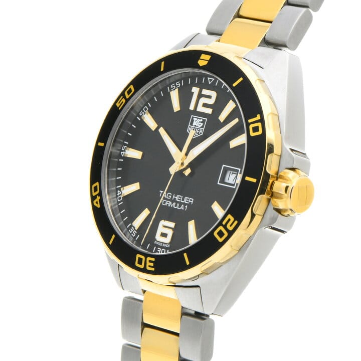 Buy Shop Tag Heuer Formula 1 Quartz Black Dial Two Tone Steel Strap Watch for Men - WAZ1121.BB0879 USA Online