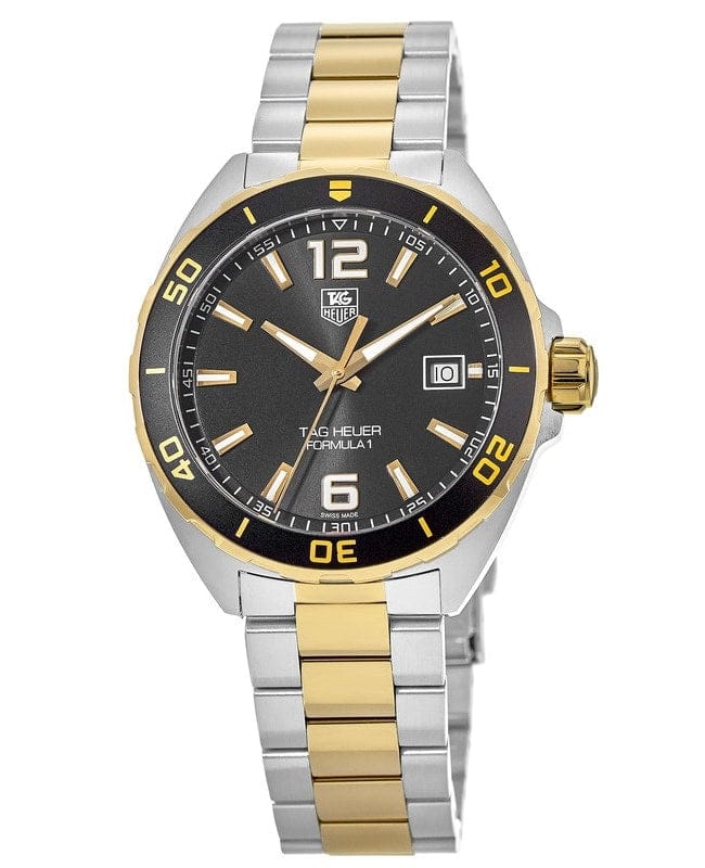 Buy Shop Tag Heuer Formula 1 Quartz Black Dial Two Tone Steel Strap Watch for Men - WAZ1121.BB0879 USA Online