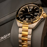 Tag Heuer Formula 1 Quartz Black Dial Two Tone Steel Strap Watch for Men - WAZ1121.BB0879